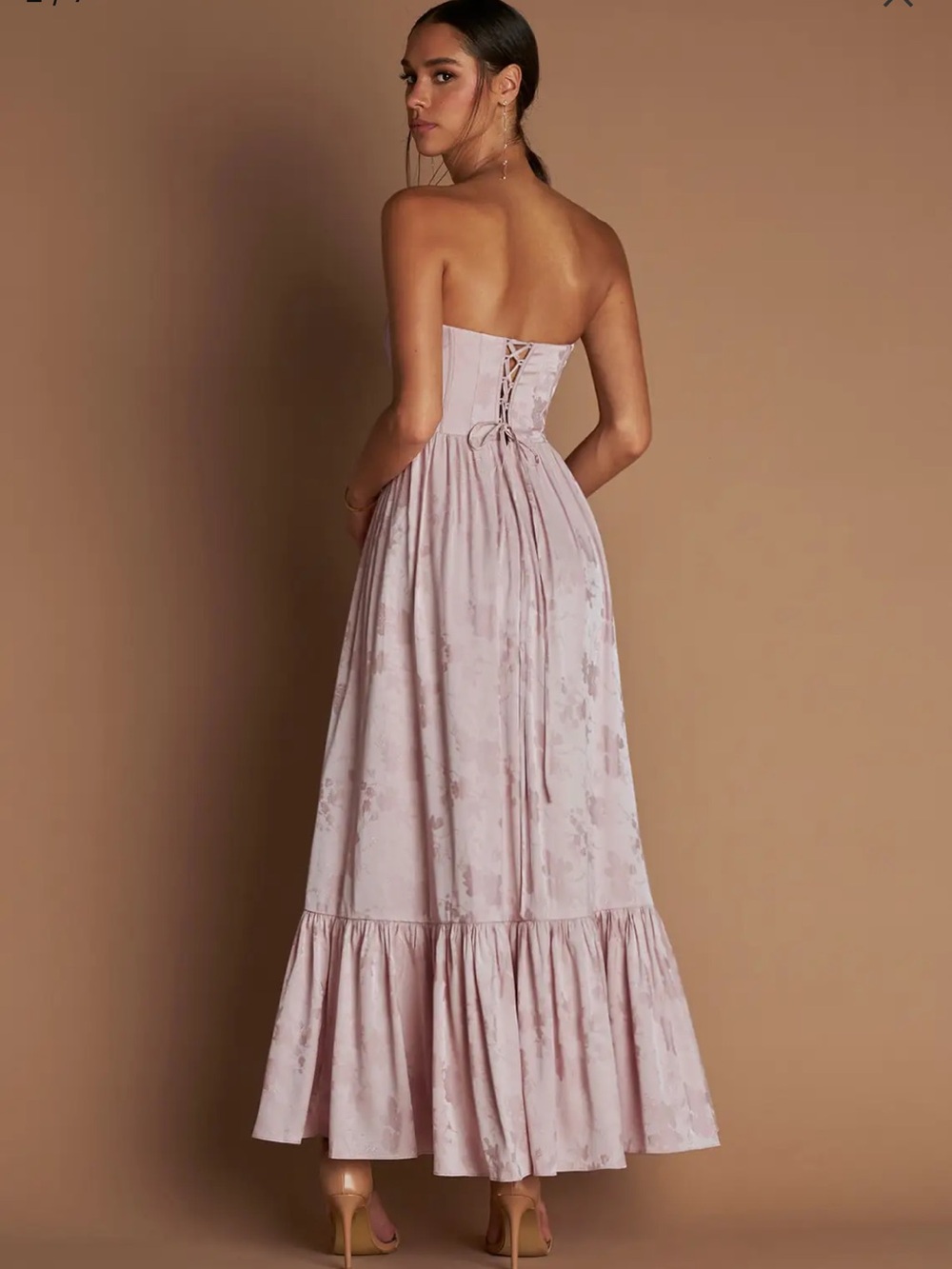 Azazie Floria in Soft Pink - Picture 2 of 7